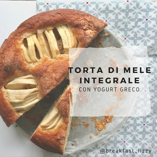 torta di mele integrale con yogurt greco 