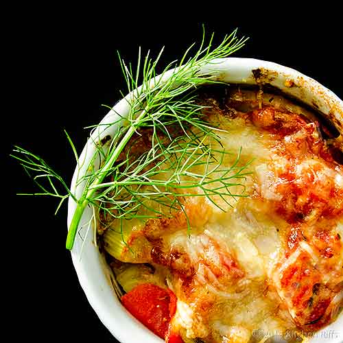 Kitchen Riffs Fennel and Tomato Gratin