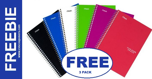 FREE Five Star 3-Pack of Notebooks