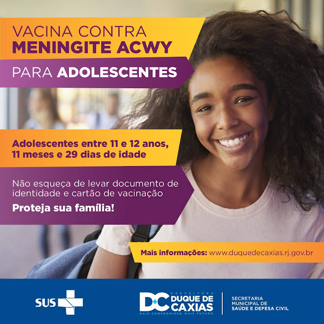 Vacina contra meningite ACWY já está disponível em Caxias 2