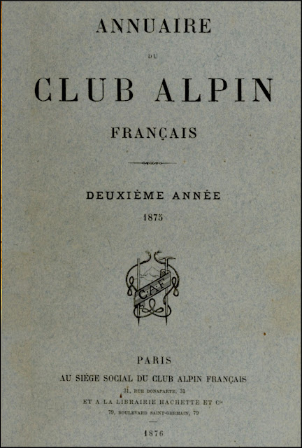 Annuaire du Club Alpin Français 1875