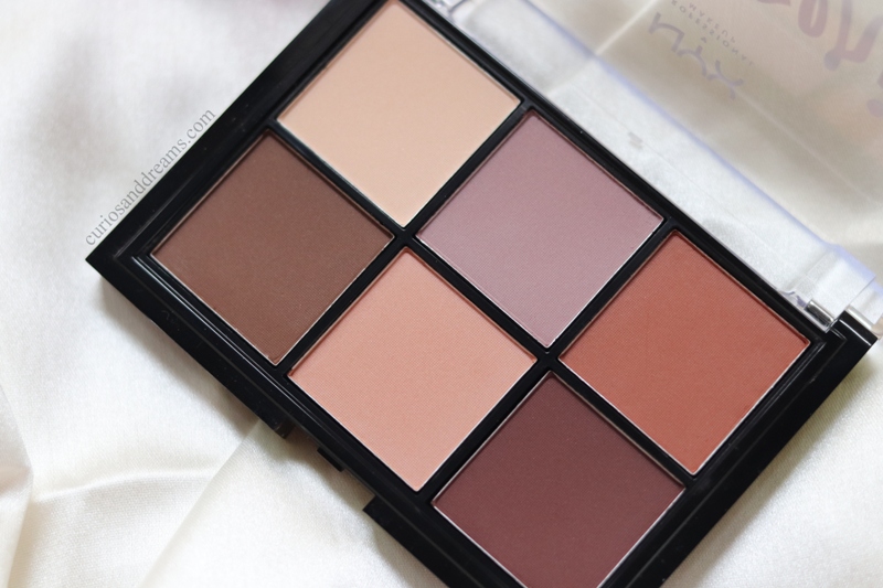 NYX Lid Lingerie Shadow Palette review, NYX Lid Lingerie Shadow Palette swatches