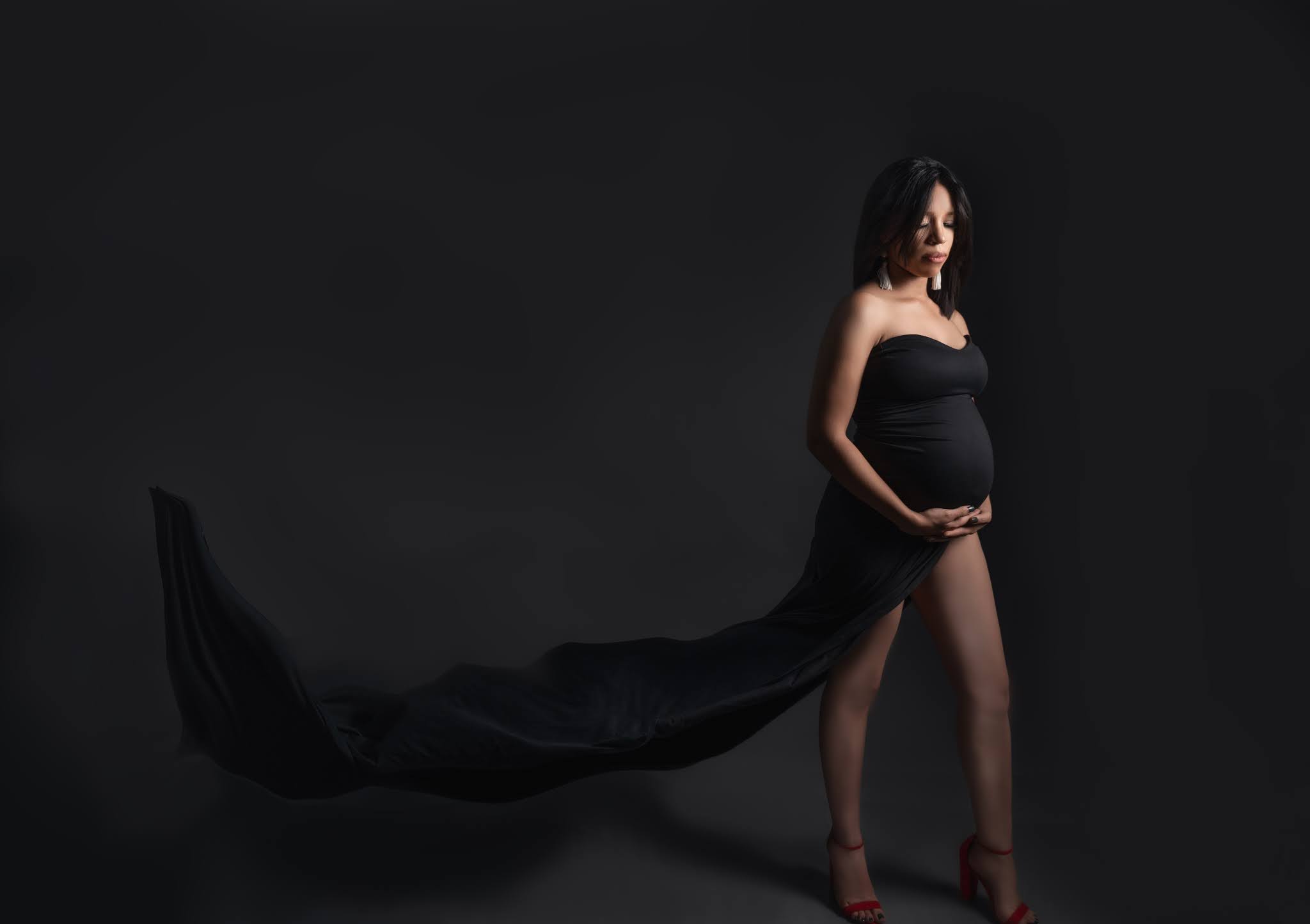 Sesión de Embarazada en Estudio Fotográfico Santo Domingo Republica