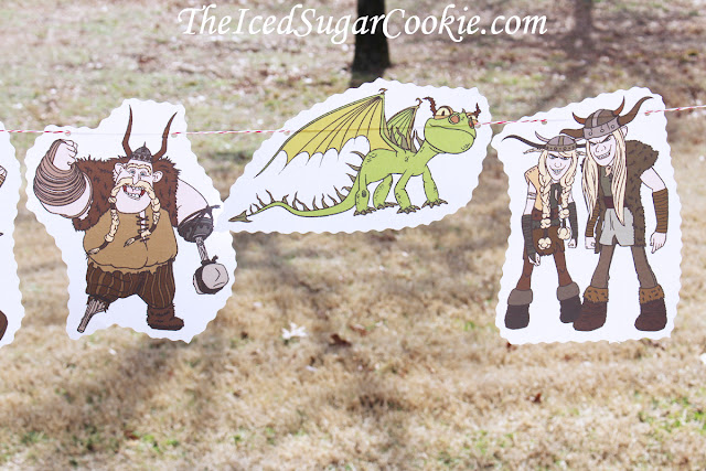 How To Train Your Dragon Birthday Party DIY Birthday Party Idea-Toothless, Hiccup, Astrid, Ruffnut, Tuffnut, Gobber, Terrible Terror-Garland Flag Bunting Banner How To Train Your Dragon Birthday Party DIY Birthday Party Idea-Toothless, Hiccup, Astrid, Ruffnut, Tuffnut, Gobber, Terrible Terror-Garland Flag Bunting Banner