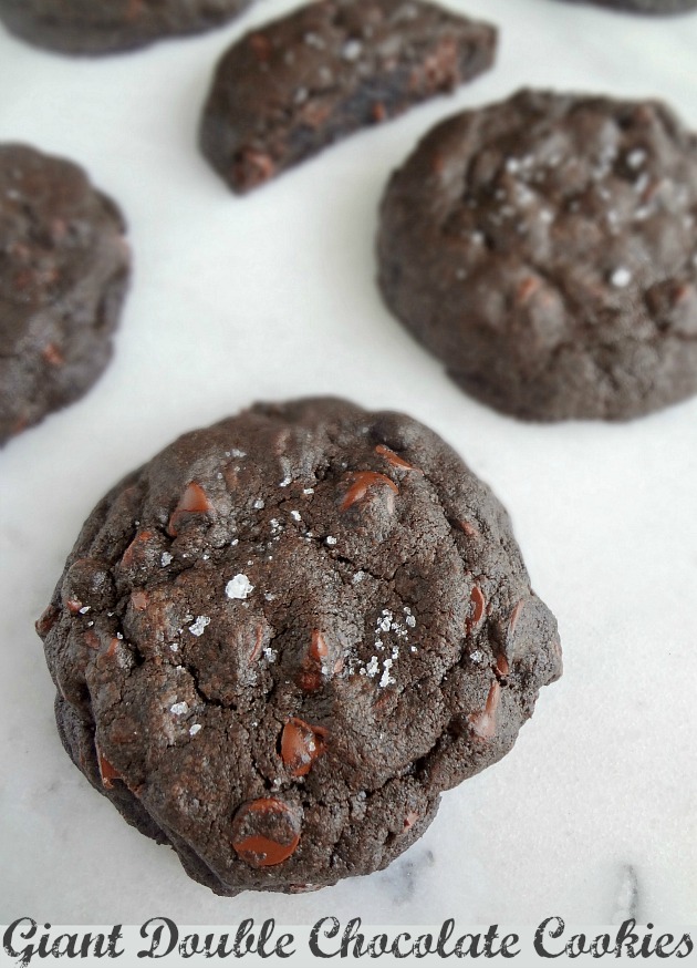 Giant Double Chocolate Cookies