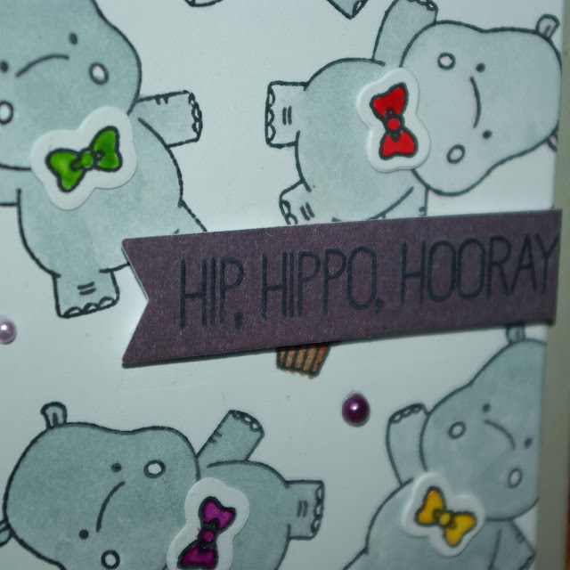 [DIY] Hip, Hippo, Hooray! Nilpferdstarke Geburtstagskarte