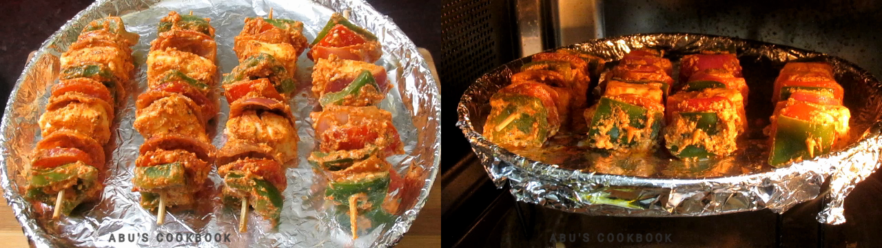 Paneer tikka in oven | How to make paneer tikka | Microwave oven paneer