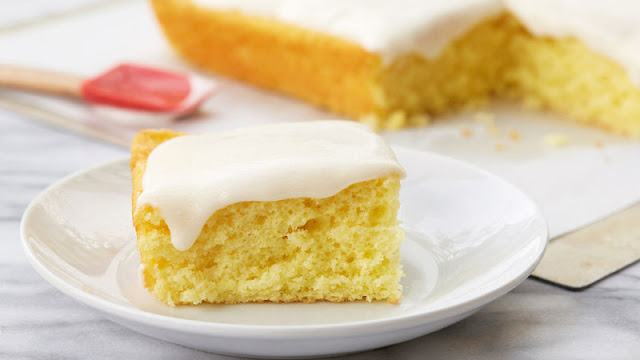 Yogurt and Lemon Birthday Sponge Cake