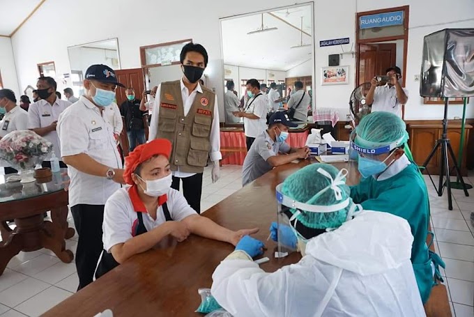 Karyawan PT. DMA Dites Tim Gugus Percepatan Penanganan Covid-19 Kabupaten Madiun