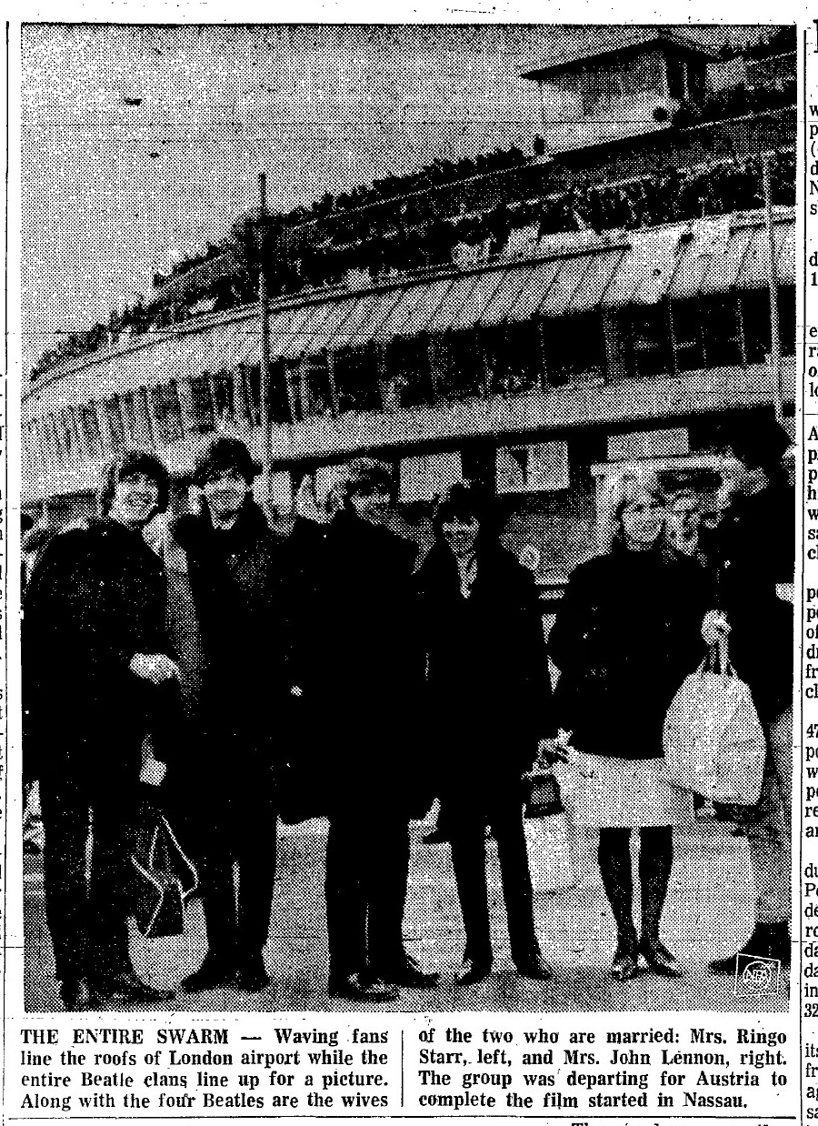 The Beatles In The News The Beatles The Massena Observer (NY) March