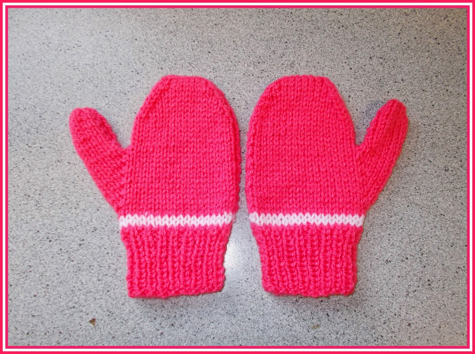 Straight Needles Easy Mittens Knitting Pattern Free Knitting - Main Image
