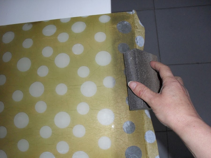 Plato decorado con decoupage