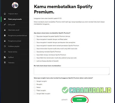 10 Cara Berhenti Berlangganan Spotify di PC dan HP Android 8 3a