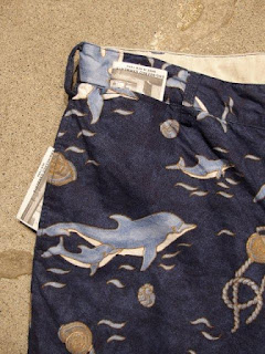 FWK by Engineered Garments Ghurka Short in Navy Dolphin Print 