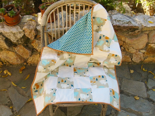 One Patch Organic Baby Quilt