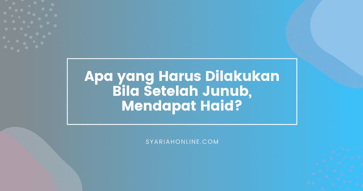 Doa Mandi Wajib Haid Dan Junub Secara Bersamaan