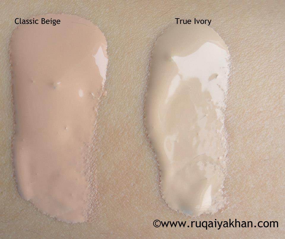 Ruqaiya Khan Rimmel Lasting Finish 25 Hour Foundation in Classic Beige and True Ivory Review