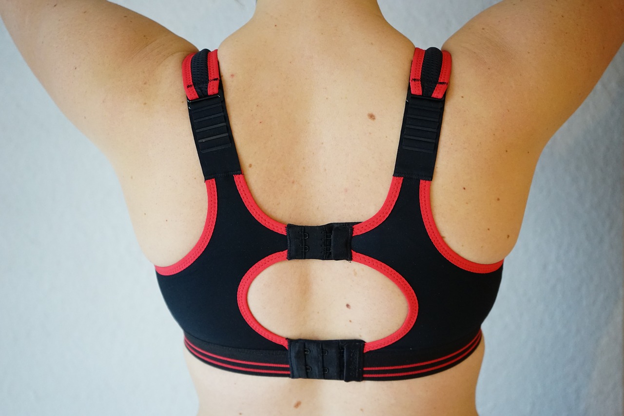 How important is wearing a sports bra during a workout?