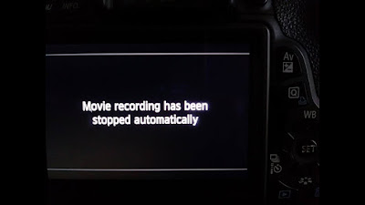 Cara Mengatasi Movie recording has stopped automatically Pada Kamera Canon