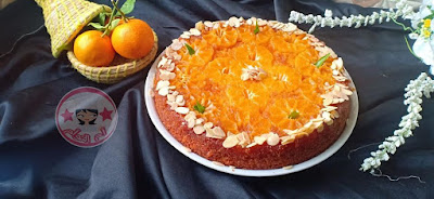 بسبوسة المندرين ببيضة واحدة