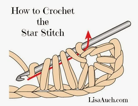 star stitch  crochet pattern to make a baby bonnet