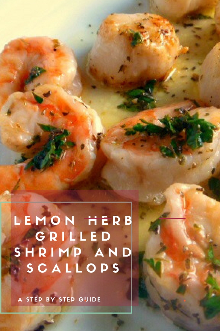 Slice of Southern Lemon Herb Grilled Shrimp and Scallops
