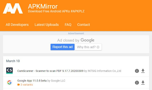 موقع APKMirror موقع APKMirror