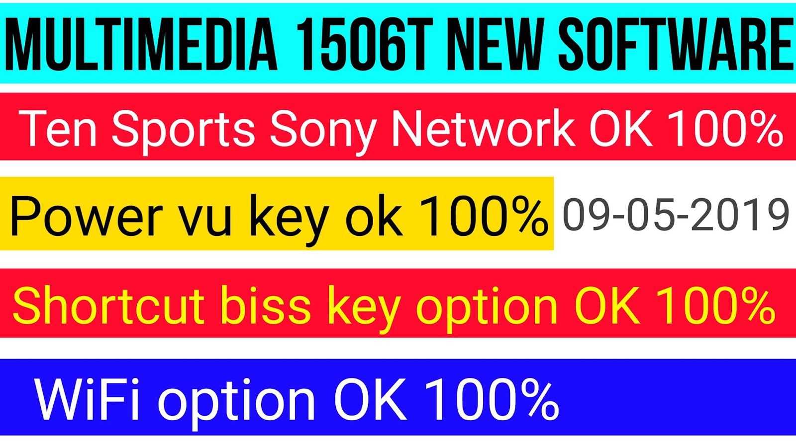 Multimedia 1506T New Power vu key Ten Sports OK With shortcut biss key Option Multimedia 1506T New Power vu key Ten Sports OK With shortcut biss key Option