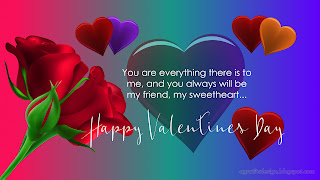 Happy Valentines Day Card With Rose Flowers Hearts And Colourful Background Design