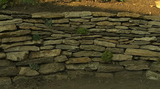 The finished dry stone wall