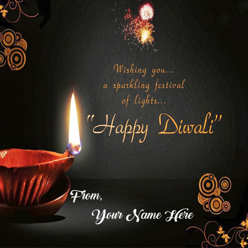 Happy Diwali Images, Greetings Card Online With Name