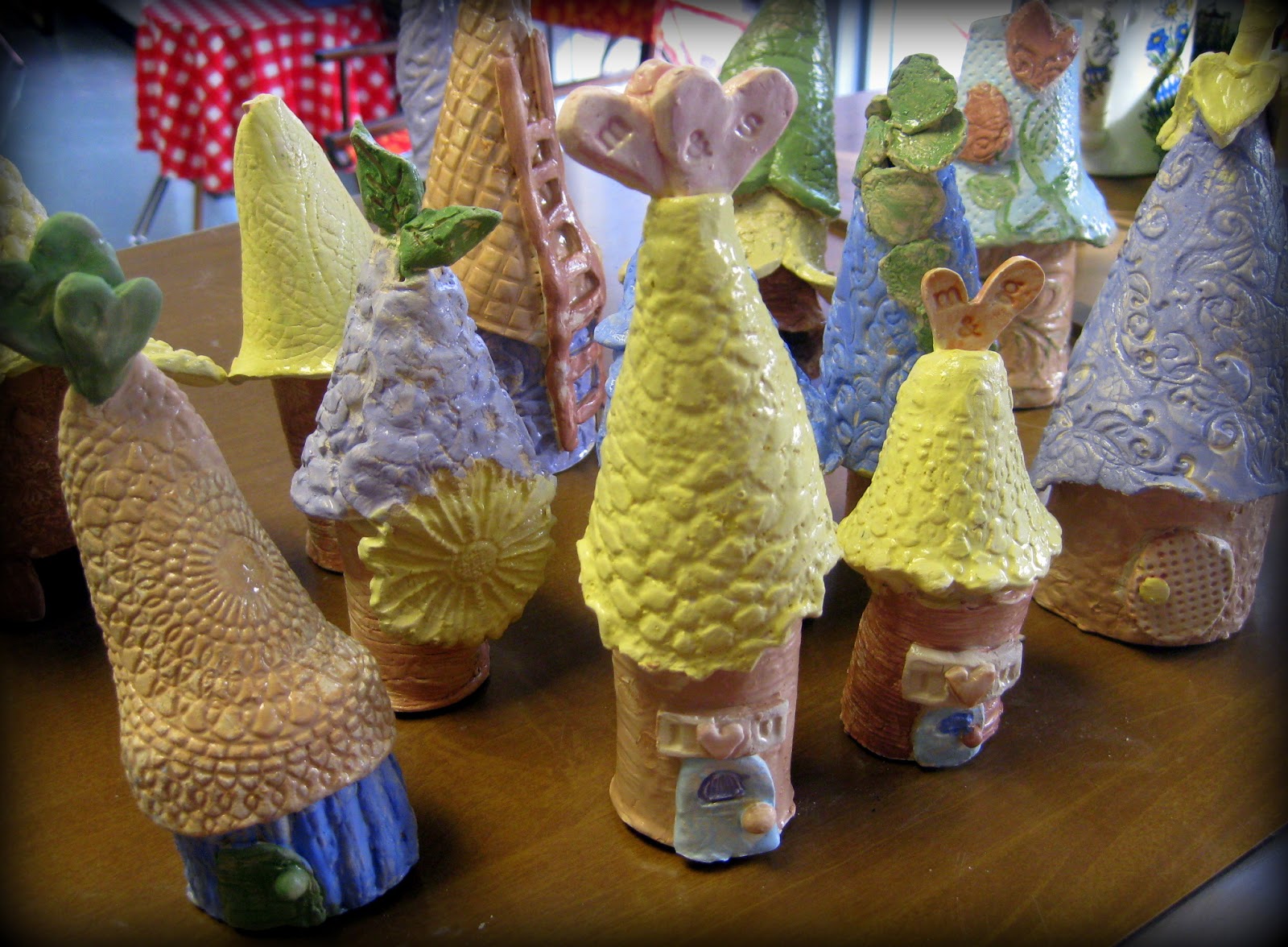 Cassie Stephens DIY Ceramic Gnome Homes
