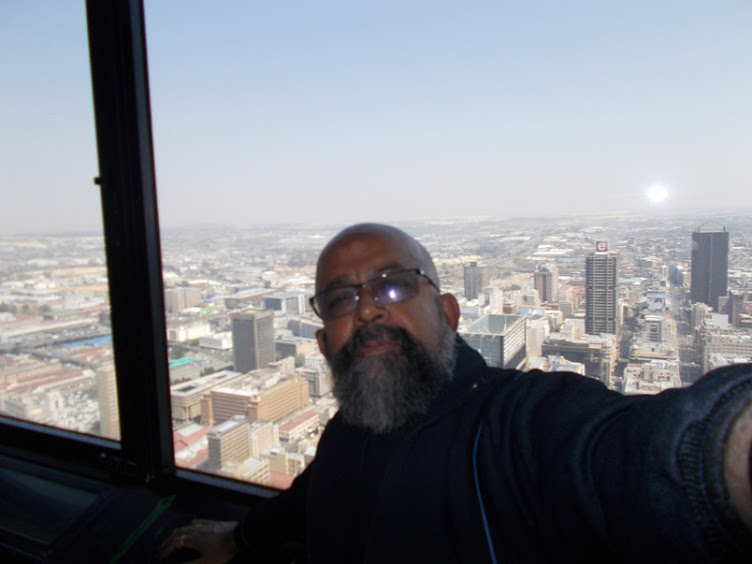 TOP OF AFRICA:- View from 50th floor(223 meters) of "CARLTON CENTRE" in Johannesburg,