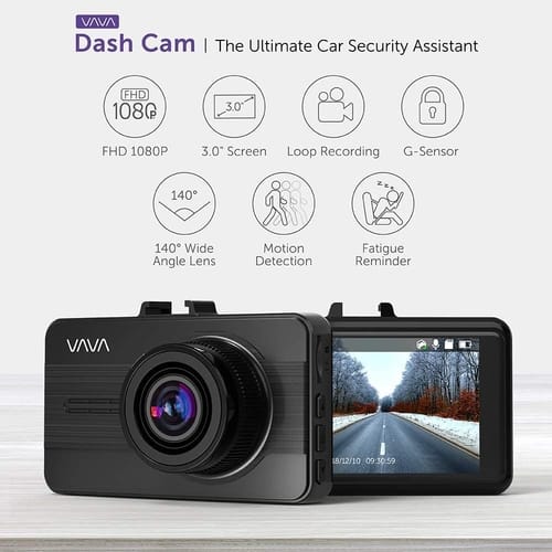 Review VAVA Full HD Car DVR Dashboard Camera