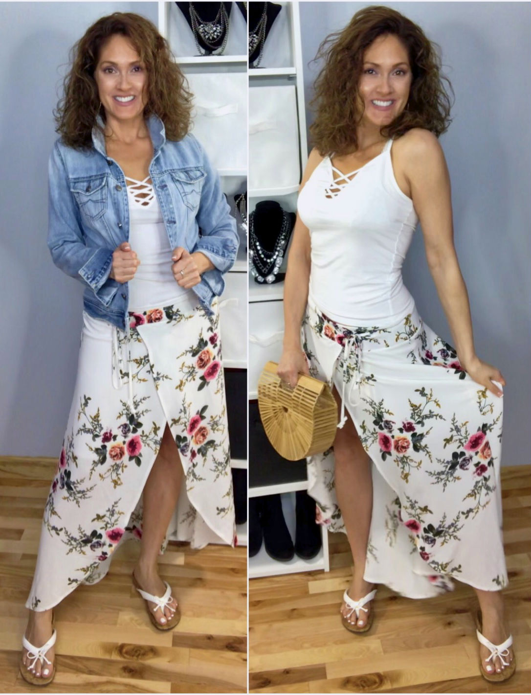 BEAUTY101BYLISA: Floral Wrap Skirt | Casual Summer Outfit