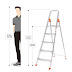 5-Step Foldable Aluminium Ladder 