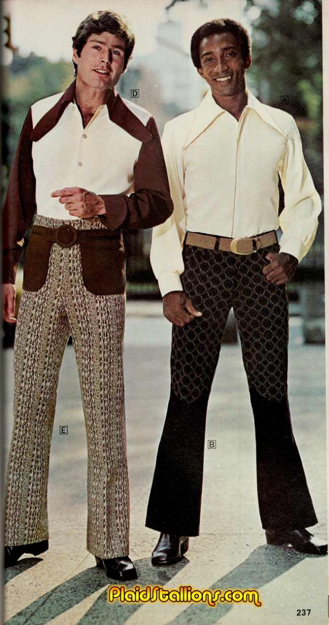 In the 1970s Real Men Wore Flared Trousers and Flowery TShirts. How