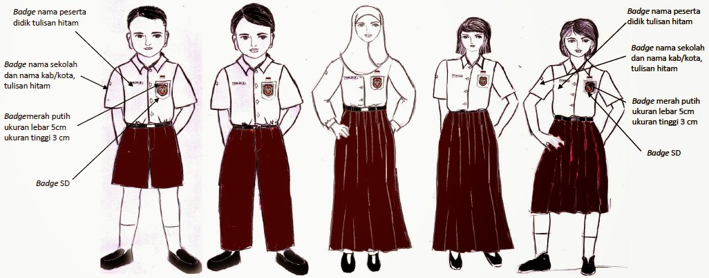 rpp terbaru: MODEL / BENTUK & UKURAN PAKAIAN SERAGAM SEKOLAH, TOPI