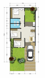 Denah Rumah 3 Kamar 1 Lantai Beserta Anggaran Biaya Desain Rumah Minimalis