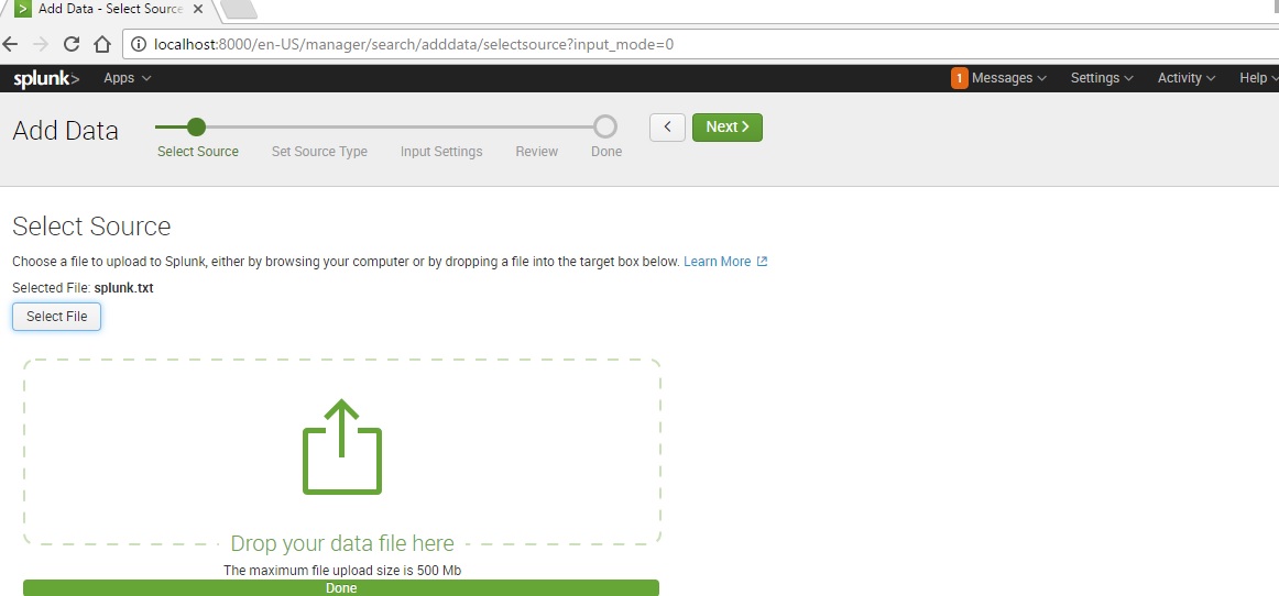 Splunk Tutorial Uploading the Data in Splunk tool...