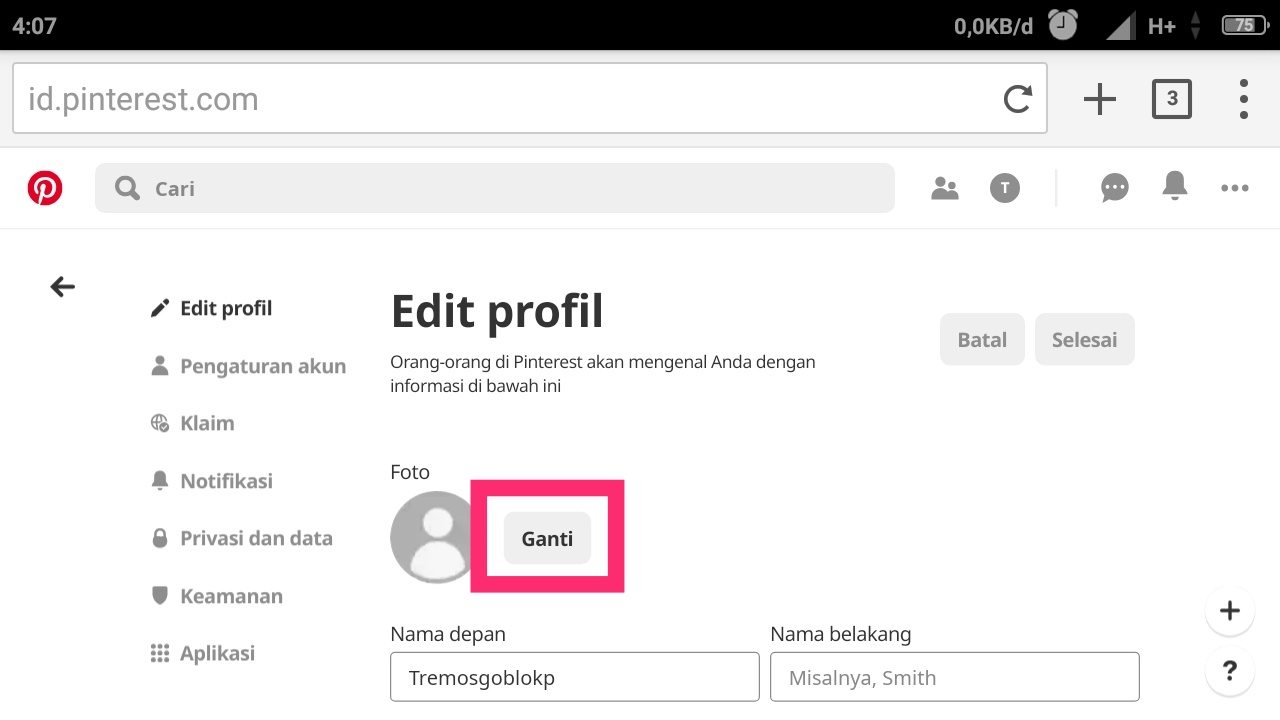 Business Pinterest com login
