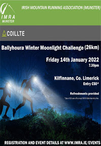 IMRA Trail Marathon in Co Limerick - 14th Jan 2022