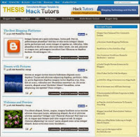 Thesis Blogger Template