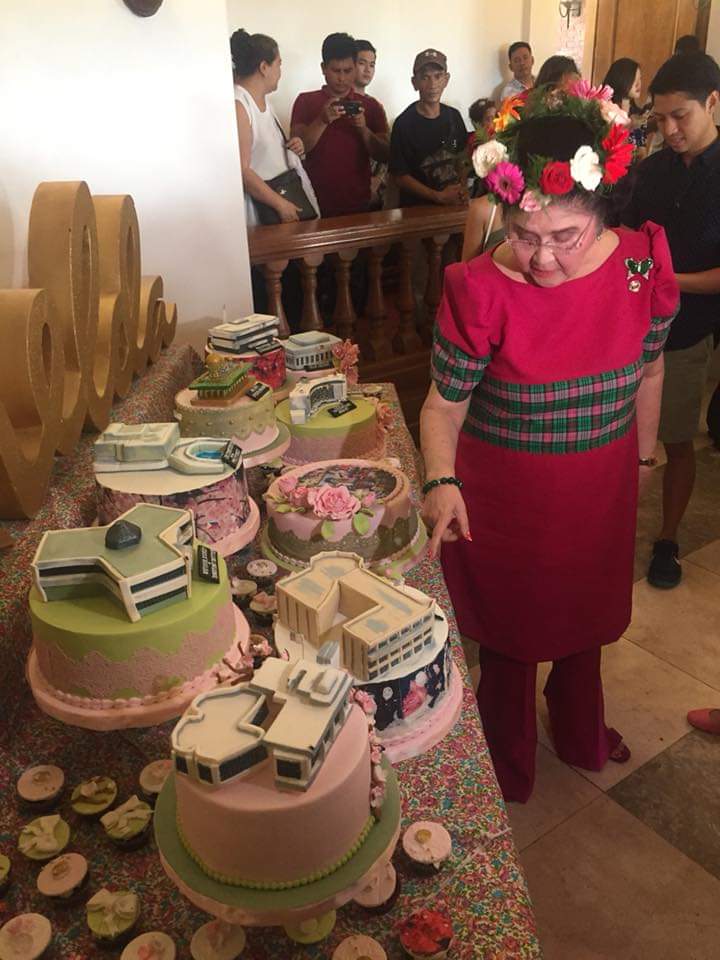 Imelda Marcos’ birthday cakes feature infrastructures built during