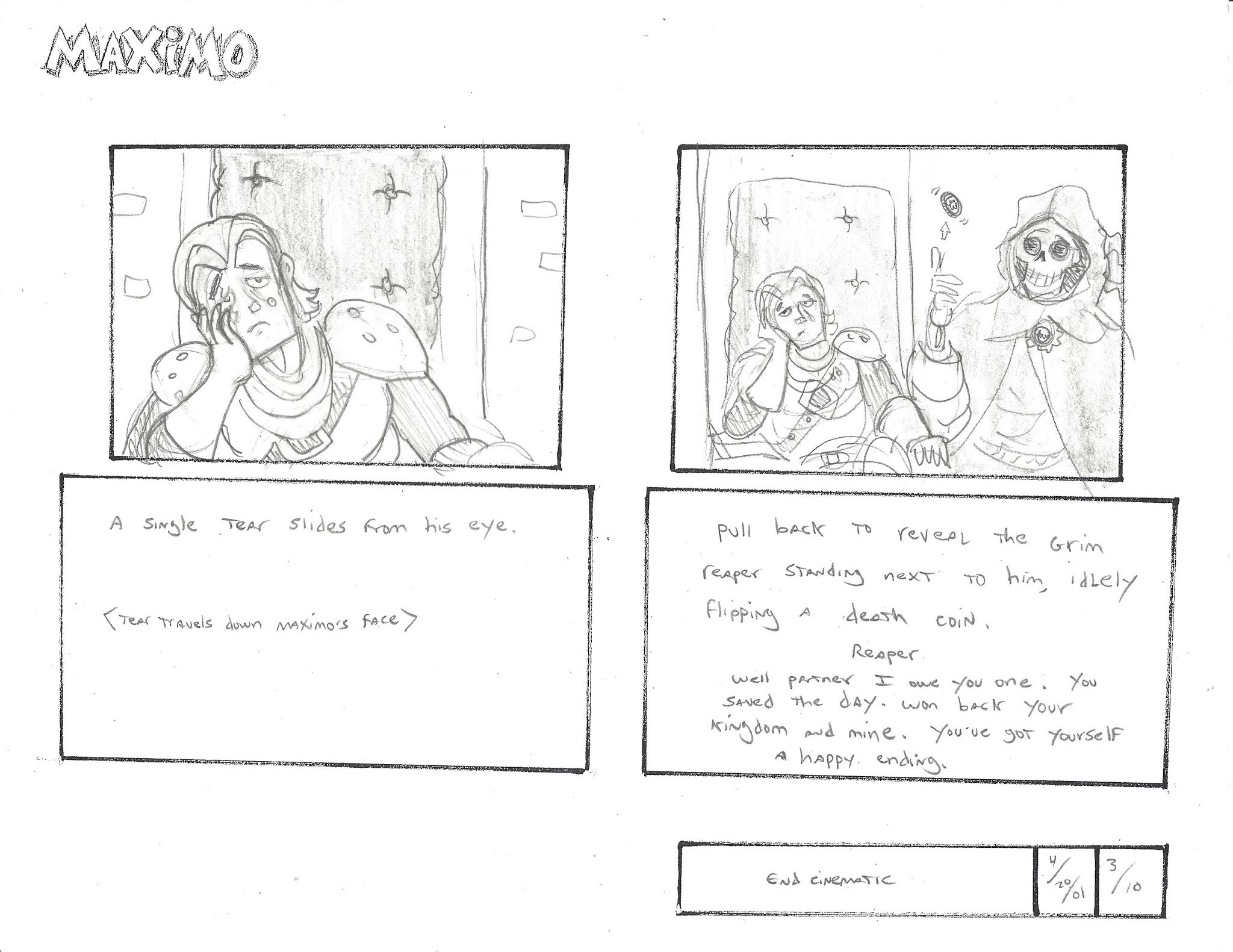 mr boss' design lair: Maximo: Ghosts to Glory storyboards (part 3 ...