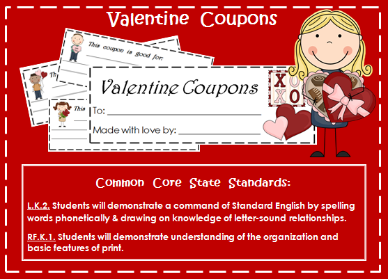 http://www.teacherspayteachers.com/Product/Valentine-Coupon-Booklet-A-writing-activity-for-little-writers-522136