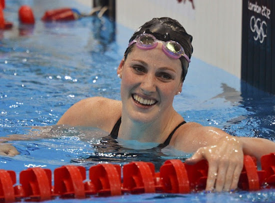 Missy Franklin after winning in London Olympic 2012