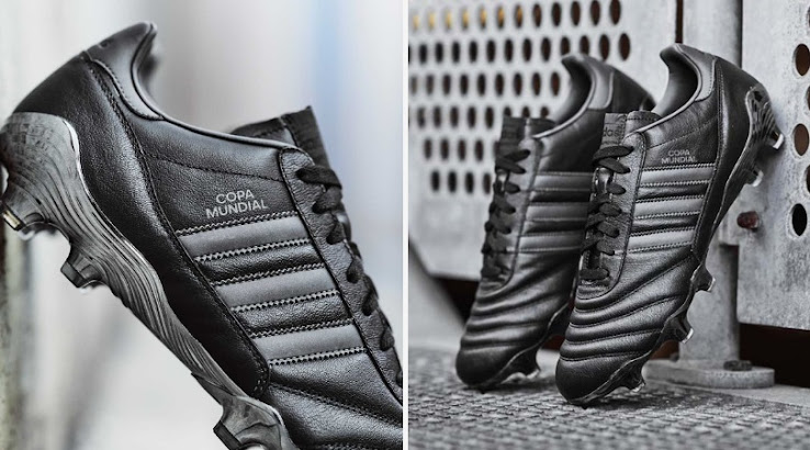 Blackout Adidas Mundial 'Eternal Class' Boots - Footy