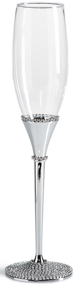 FRONTGATE ISABELLA ADAMS CRYSTALIZED CHAMPAGNE GLASS