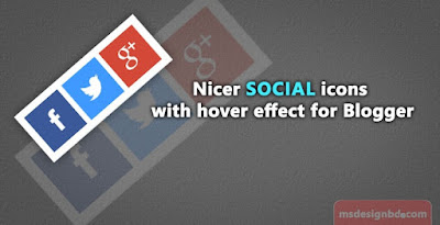 social media icons widget for blogger Blogger social icons with hover effect